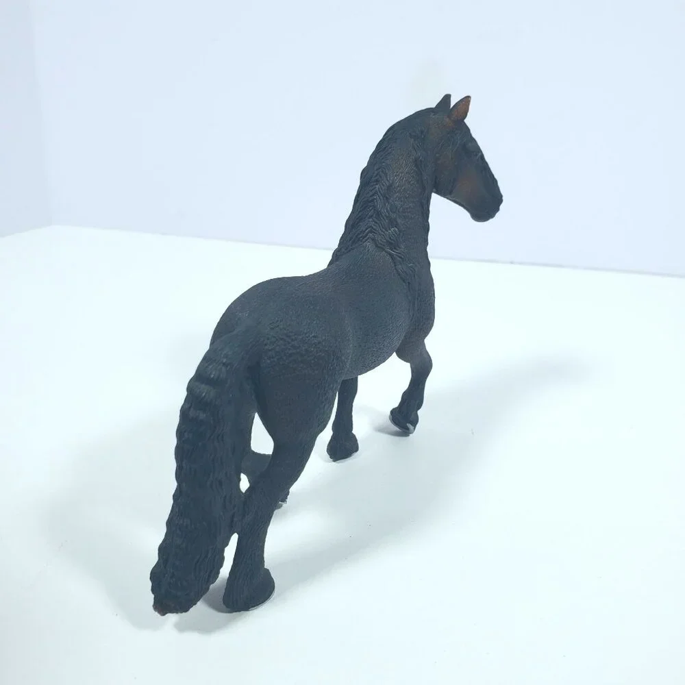 2009 Schleich Freisian Horse D-73527 Realistic Black Figure - Picture 9 of 16